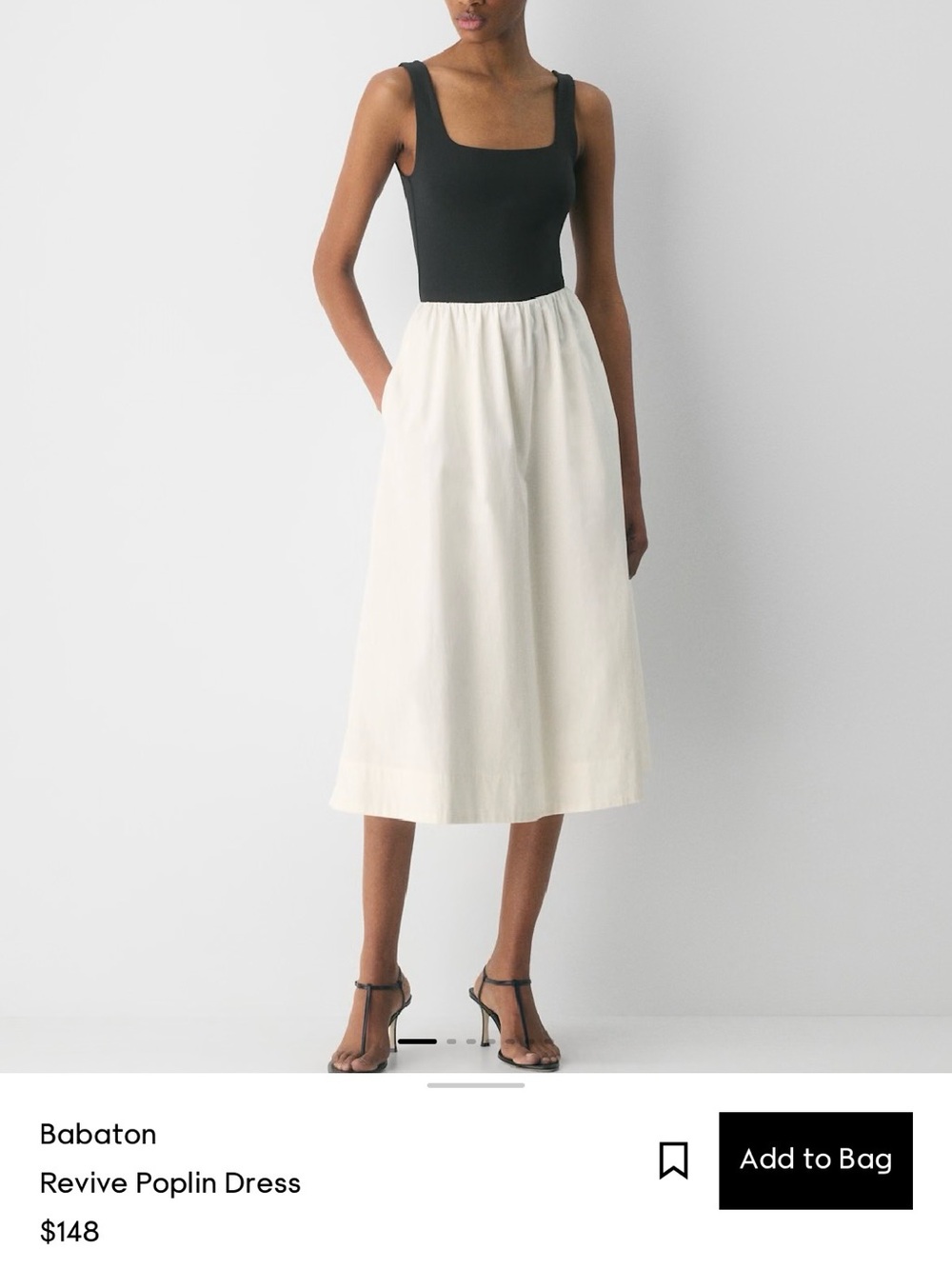 Babaton Revive Poplin Dress XS